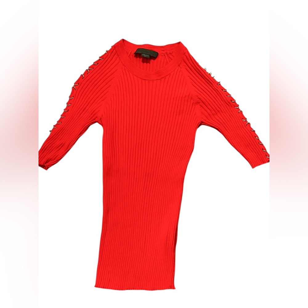 Alexander Wang Red Ribbed Knit - Picture 2 of 8